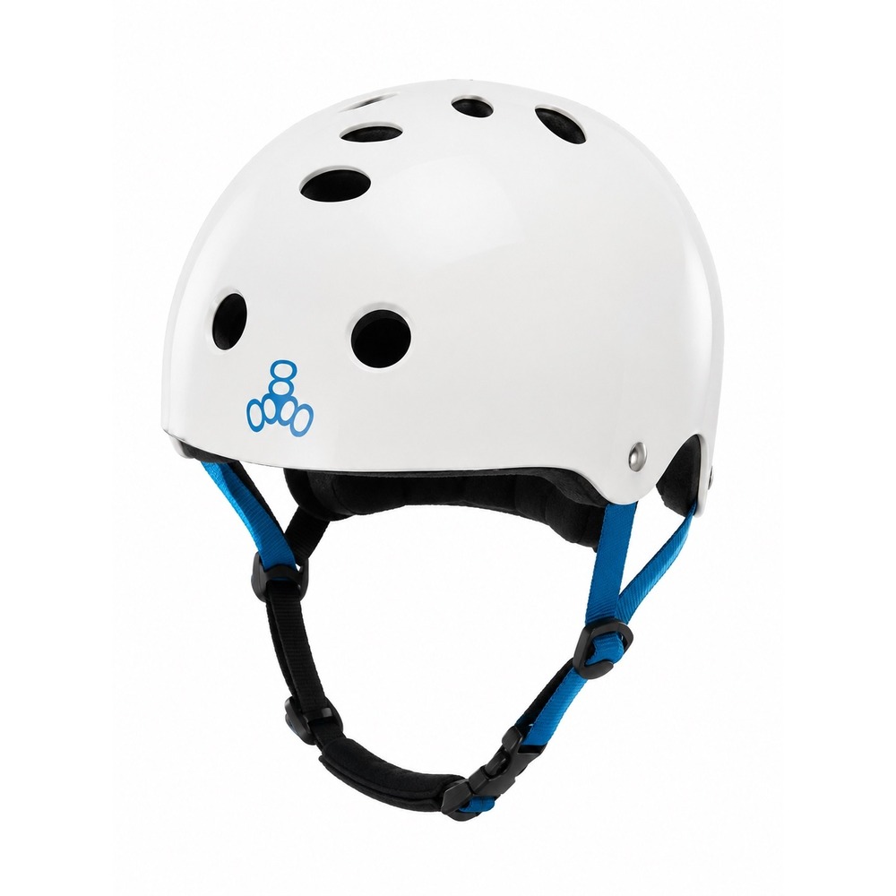 Triple Eight Halo Water Helmet White Glossy Small Wakeboarding Kayaking S NEW